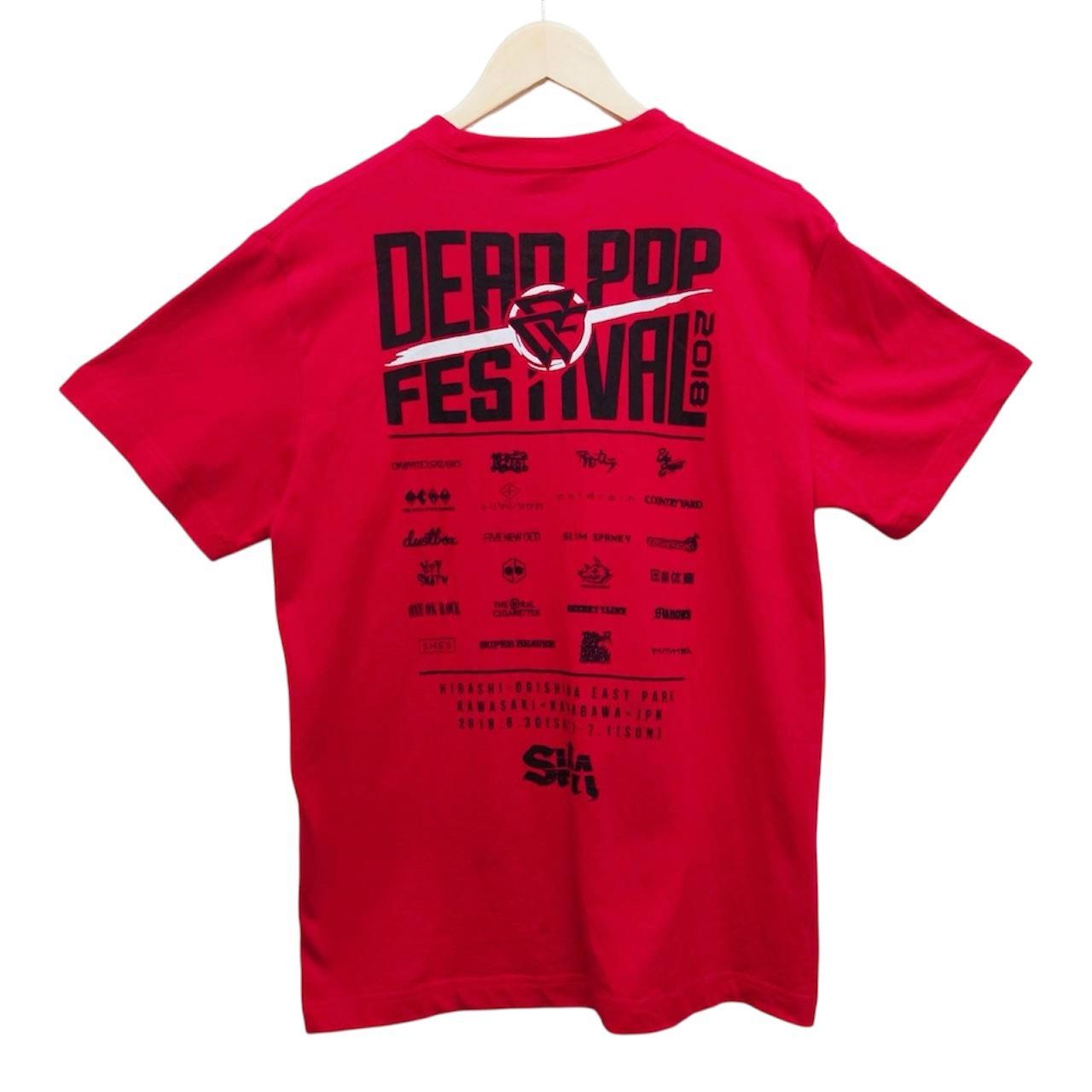 DEAD POP FESTiVAL デッドポップフェスティバル 半袖Tシャツ M レッド