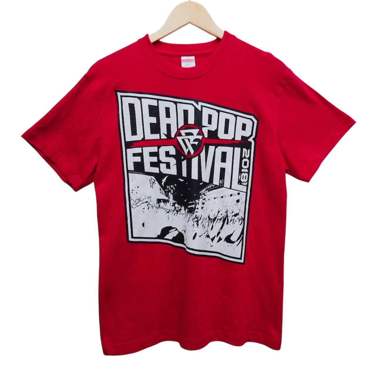 DEAD POP FESTiVAL デッドポップフェスティバル 半袖Tシャツ M レッド