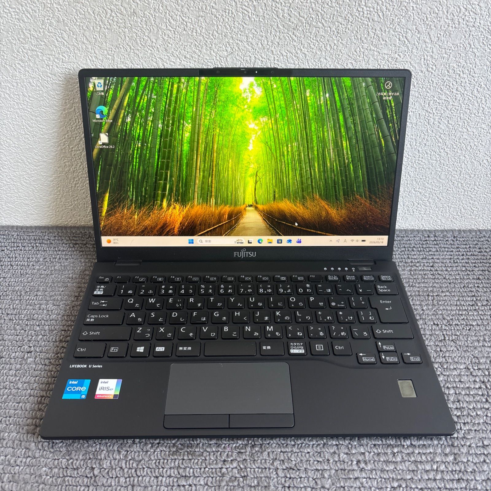富士通lifebook U9311/F i5-1145G7 メモリ8GB SSD256GB Win11 顔、指紋 