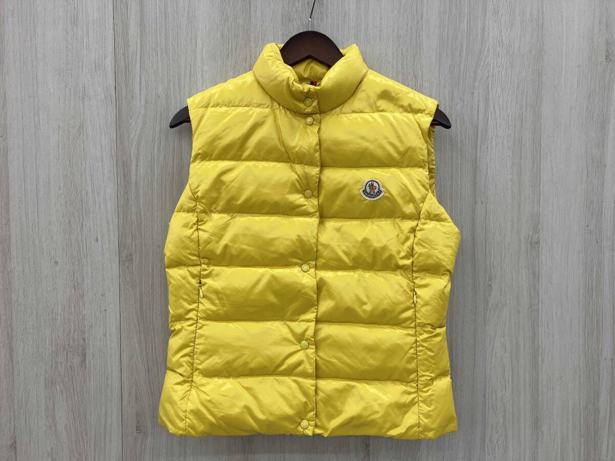 MONCLER ダウンベスト イエロー サイズ3 スナップボタン