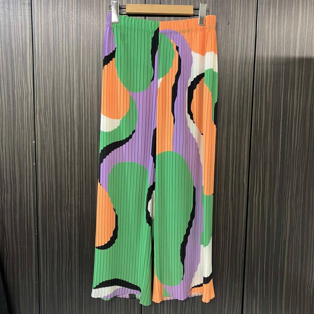 20ss ISSEYMIYAKE wide pants 総柄ワイドパンツ Im02FF625 サイズ2 イッセイミヤケ