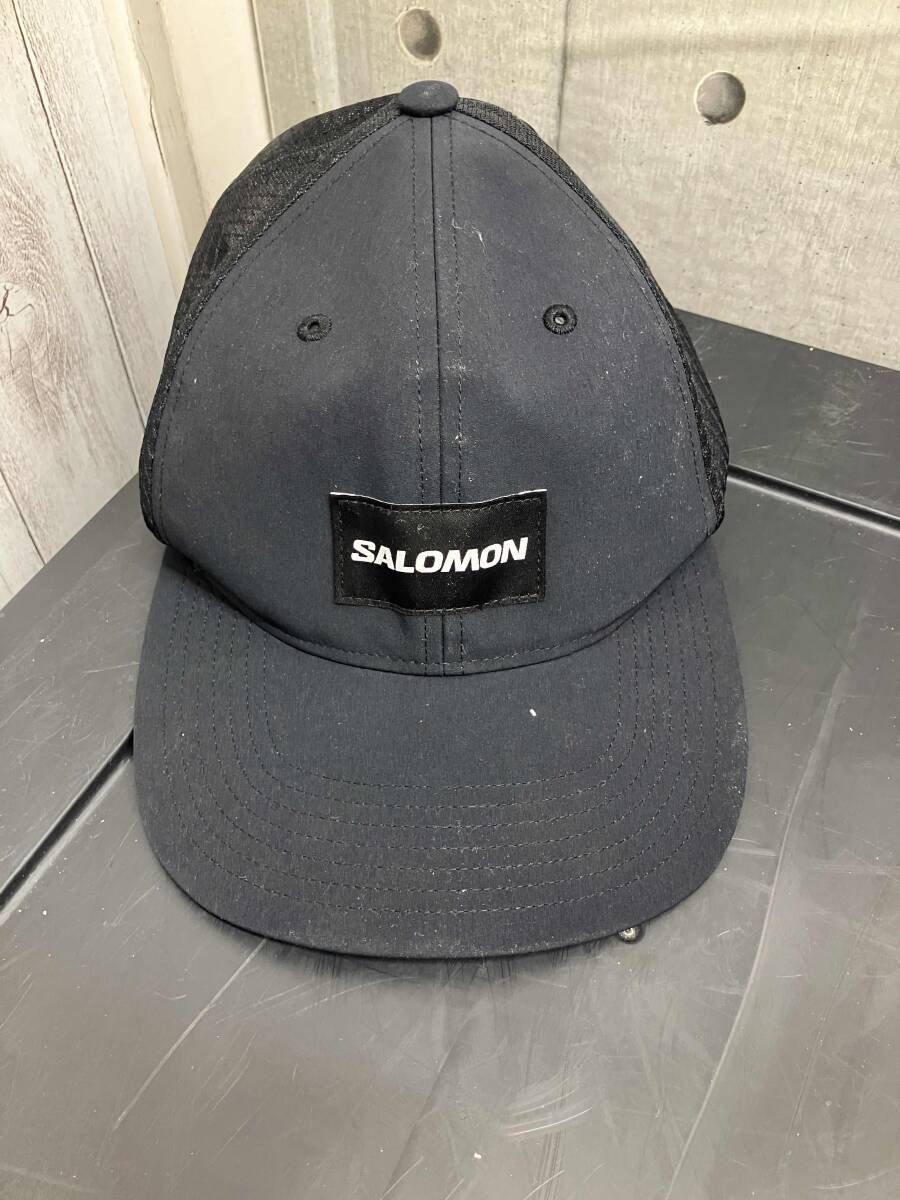 salomon/キャップ/171134メッシュキャップブラック
