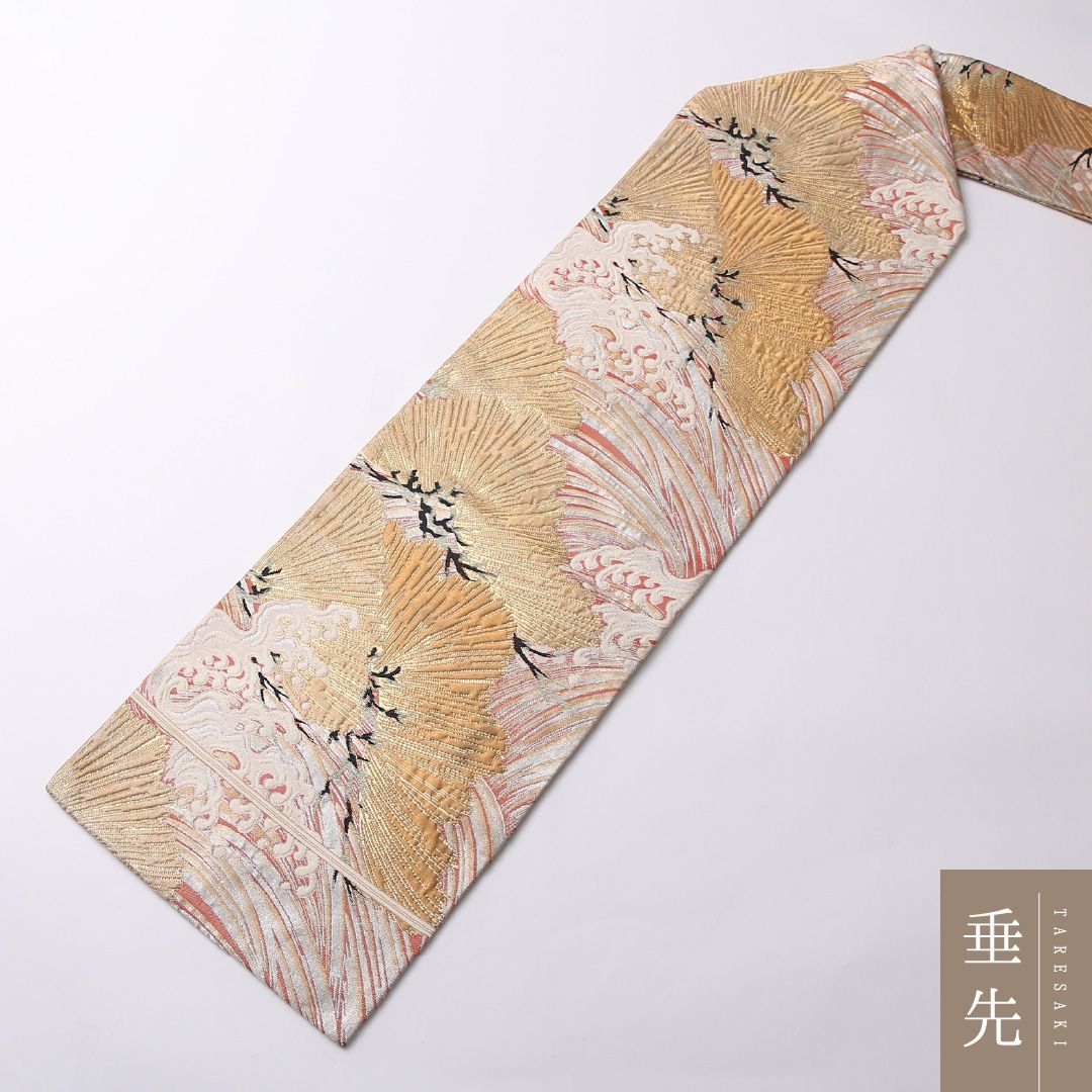 専用帯6868 ●高級 正絹 名古屋仕立て 名古屋帯 特価！アンティーク 九寸名古屋帯 Bランク 帯丈333cm 正絹 六通 名古屋