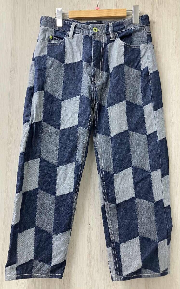 HUF Patchwork Denim Pant PT00340 ハフ デニム パンツ ジーンズ ロングパンツ サイズ28 パッチワーク インディゴ メンズ