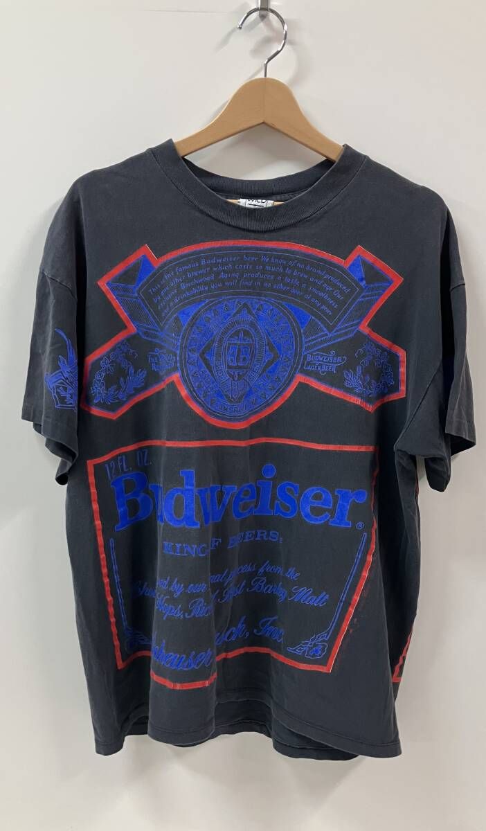 WILD OATS ワイルドオーツ 半袖Tシャツ 90S Budweiser バドワイザー 企業 4面 サイズXL アメリカ製 多色 コットン100%