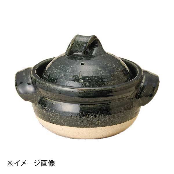 【新品】織部三合御飯鍋(信楽焼)