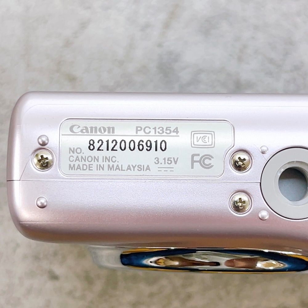 H-1392 Canon PowerShot A1100 IS PC1354 ピンク 動作確認済み 1210万