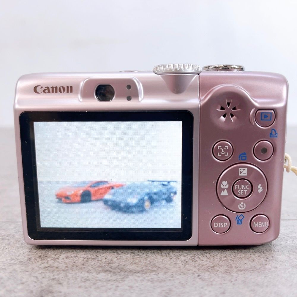 H-1392 Canon PowerShot A1100 IS PC1354 ピンク 動作確認済み 1210万