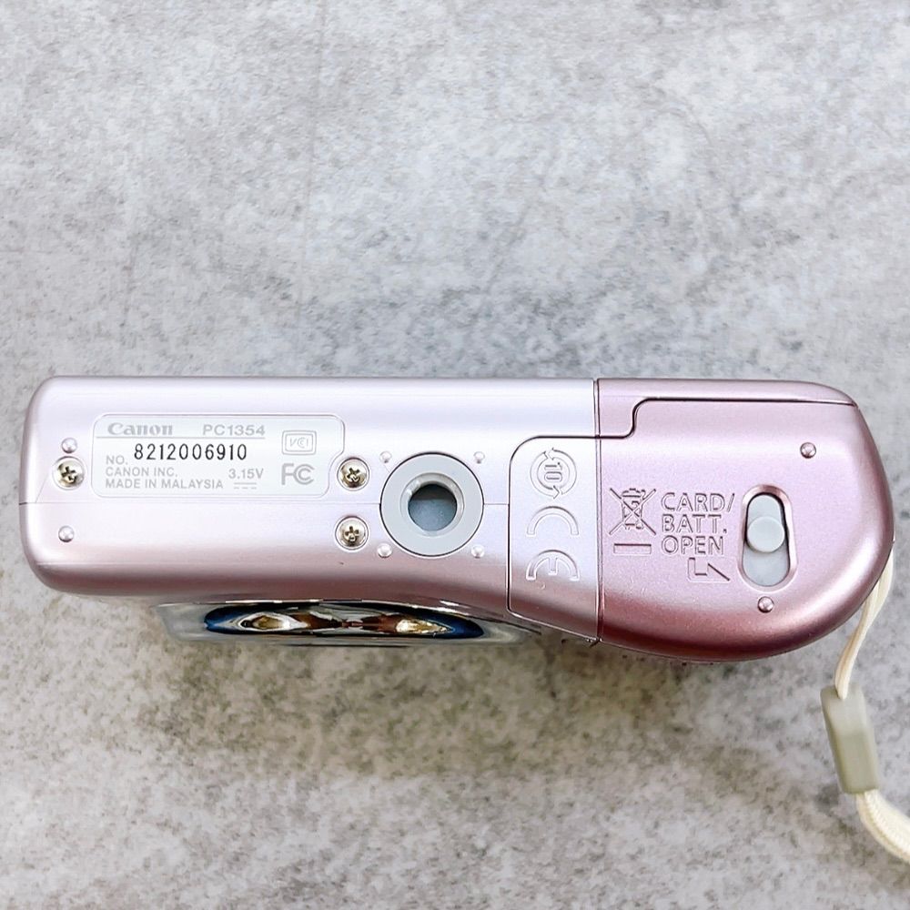 H-1392 Canon PowerShot A1100 IS PC1354 ピンク 動作確認済み 1210万