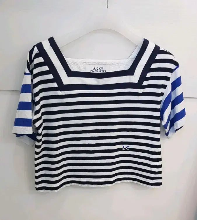 LUCKY CHOUETTE ラッキーシュエトゥ ストライプ 半袖 Tシャツ Free!