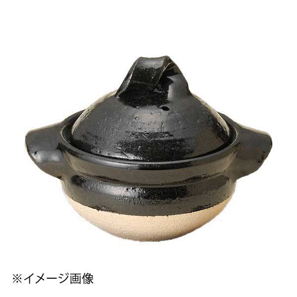 【新品】黒釉一人用御飯鍋(信楽焼)
