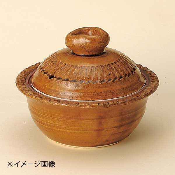 【新品】アメ釉(手造り)5号鍋(萬古焼)