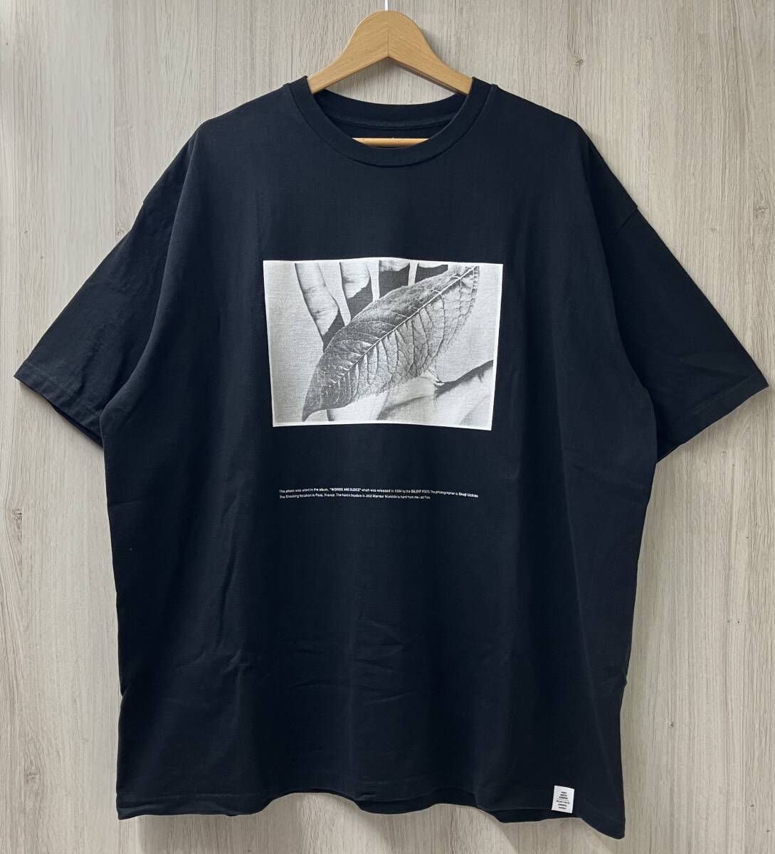 Graphpaper グラフペーパー 半袖Tシャツ POET MEETS DUBWISE ポエット ミーツ ダブワイズ LEAF T-SHIRT ブラック サイズフリー