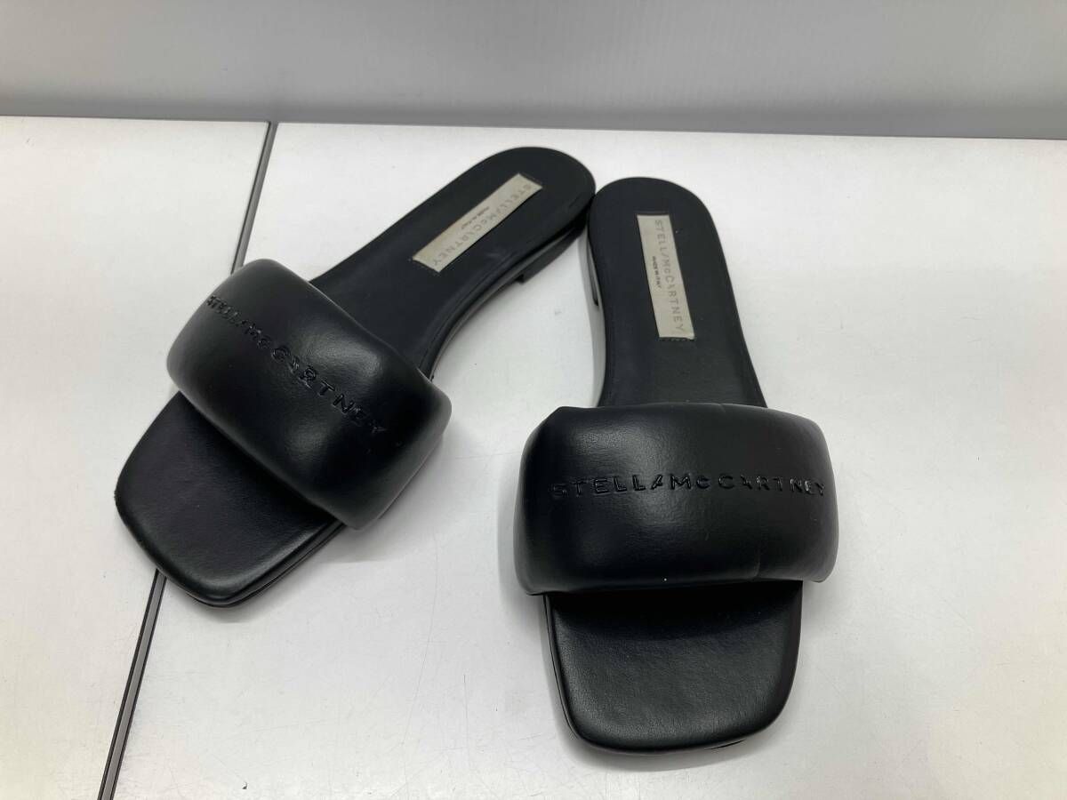 STELLA McCARTNEY ステラマッカートニー サンダル レザーサンダル サイズ39 24.5cm ブラック