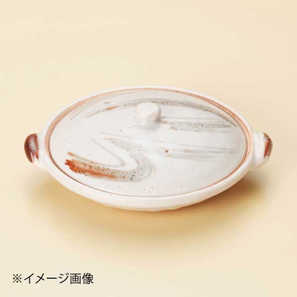 【新品】志野刷毛絵柳川陶板(萬古焼)