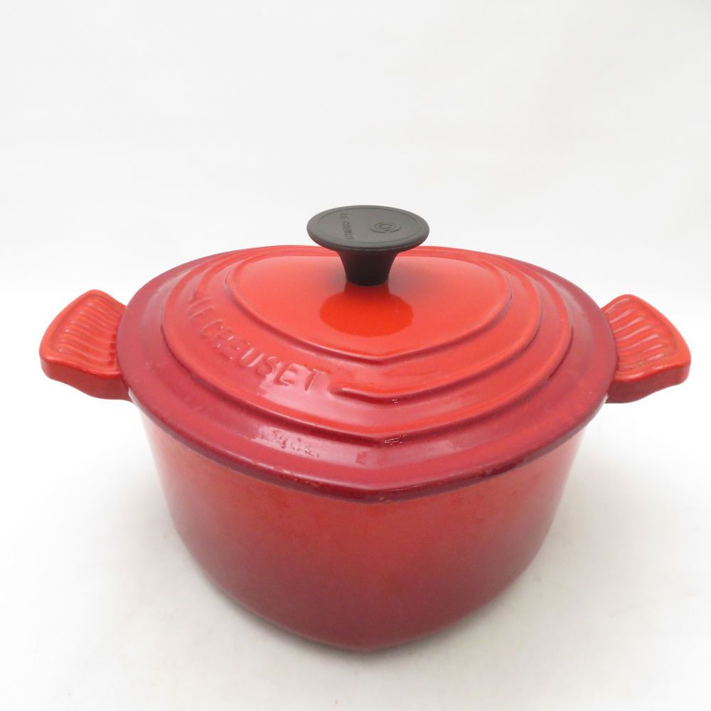 Le Creuset ルクルーゼ ココット ダムール 両手鍋 ハート型 チェリー