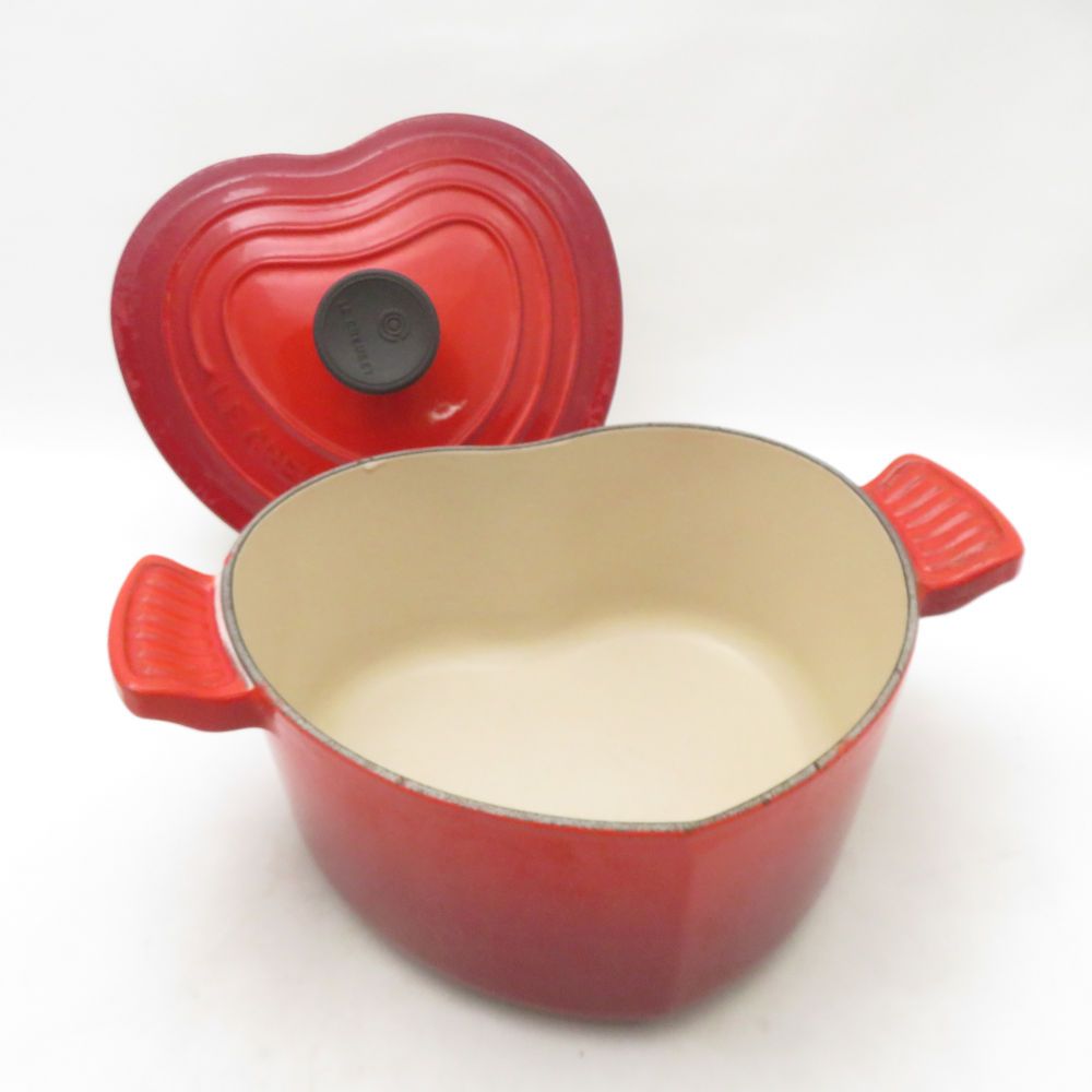 Le Creuset ルクルーゼ ココット ダムール 両手鍋 ハート型 チェリー