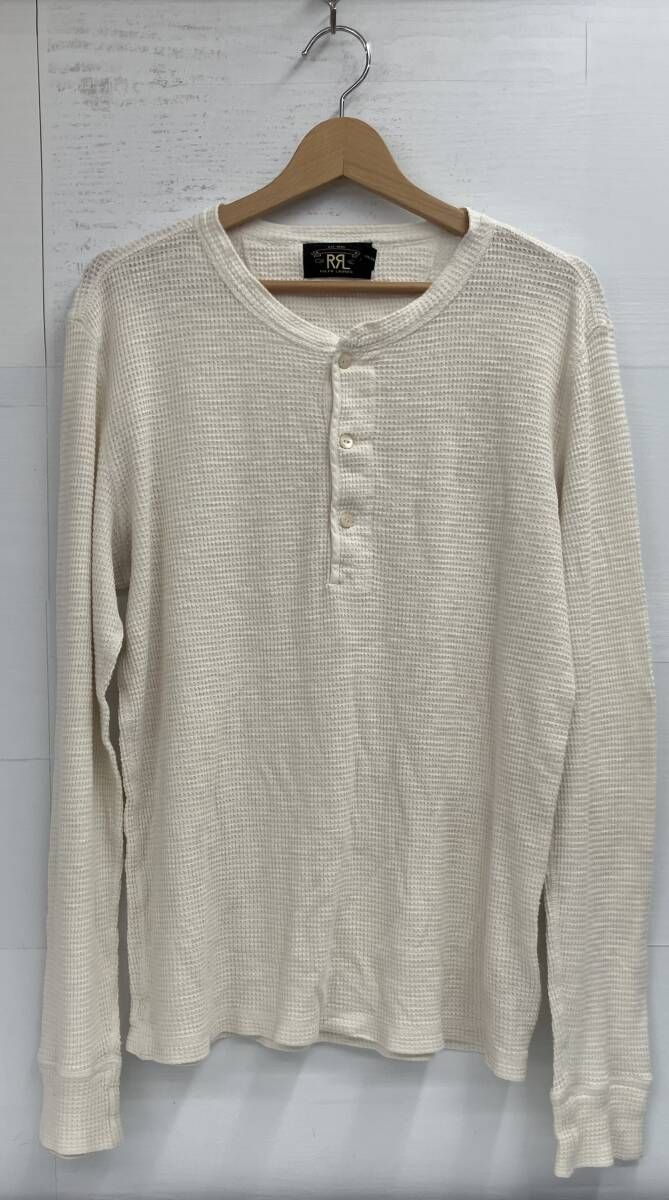 RRL RALPH LAUREN／長袖Tシャツ／41381／ホワイト／ダブルアールエル／ラルフローレン