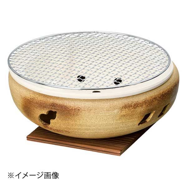 【新品】イラボ伊勢コンロ10号(金網・敷板付)(萬古焼)