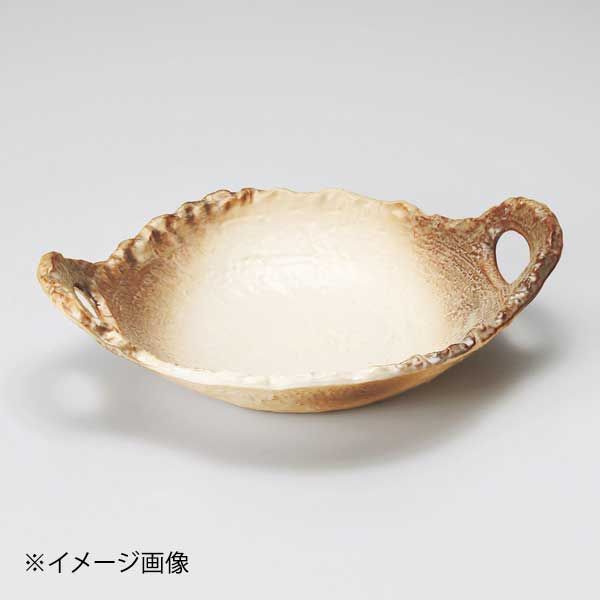 【新品】かすみ志野8号変形陶板(萬古焼)