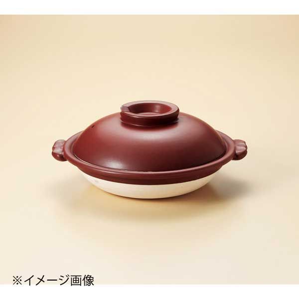 【新品】鉄赤6号スッポン鍋(萬古焼)