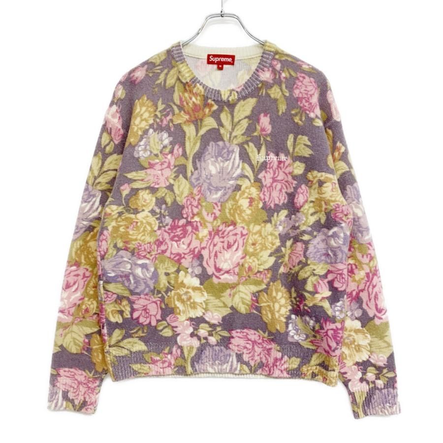19SS Supreme シュプリーム Printed Floral Angora Sweater サイズM