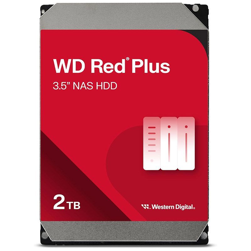 【新品】ウエスタンデジタル 2TB WD Red Plus NAS 内蔵ハードドライブ HDD - 5400RPM SATA 6Gb/秒 CMR 64MBキャッシュ 3.5インチ -WD20EFPX