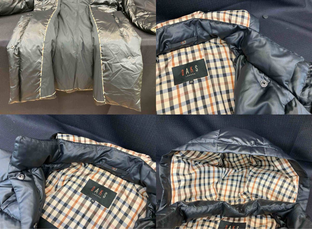 DAKS ダックス ダウンコート 11-881891 サイズ40 L ブラック - メルカリ