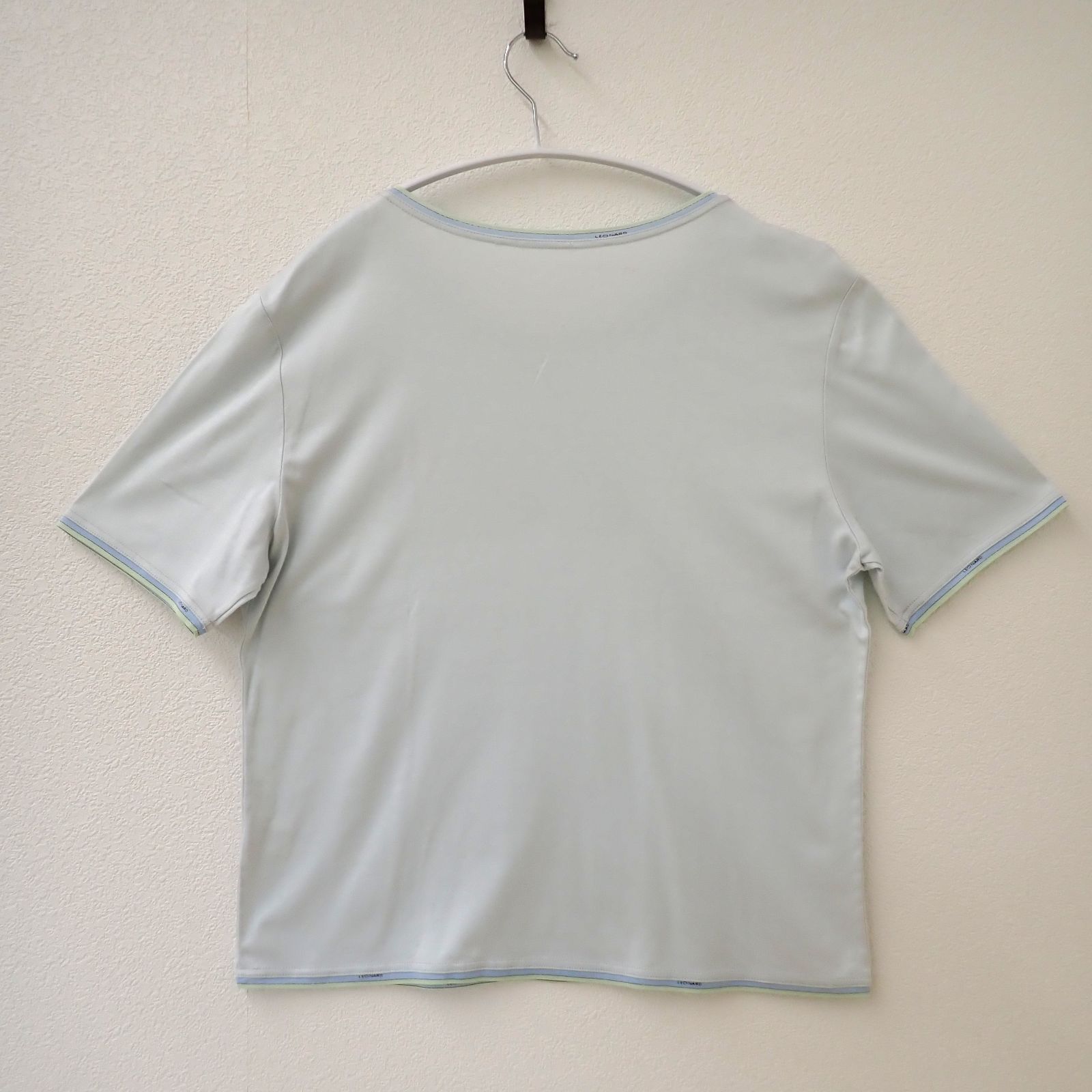 古着 LEONARD レオナール レディースワンポイントTシャツ 花柄 Lサイズ