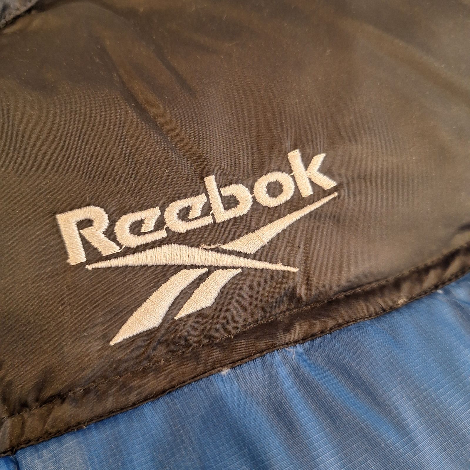 リーボック Reebok ダウンジャケット 新品未使用 ブルー ブラック 青 