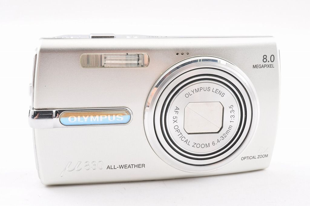 OLYMPUS μ830 ❤️動作確認済 オリンパス シルバー デジタルカメラ 美品｜OLYMPUS μ830 シルバー｜元箱付き】OLYMPUS μ830 シルバー