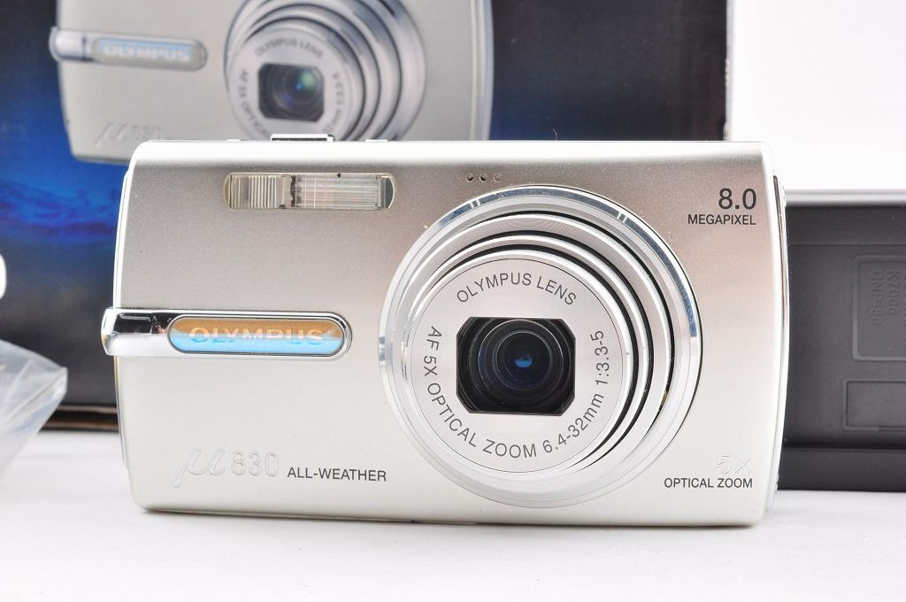 美品｜OLYMPUS μ830 シルバー｜元箱付き】OLYMPUS μ830 シルバー
