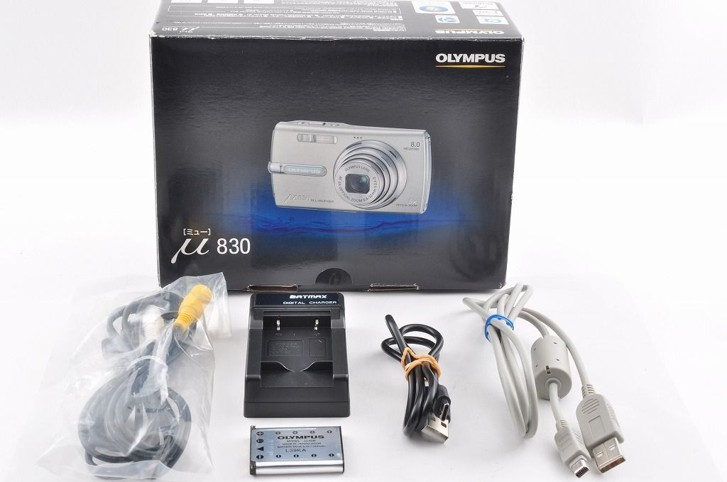 美品｜OLYMPUS μ830 シルバー｜元箱付き】OLYMPUS μ830 シルバー