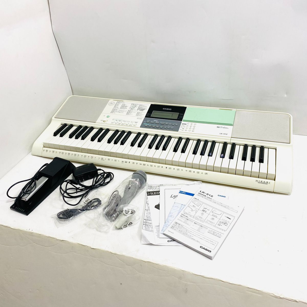 出音良好♪ CASIO カシオ 光ナビゲーションキーボード LK-512 初心者