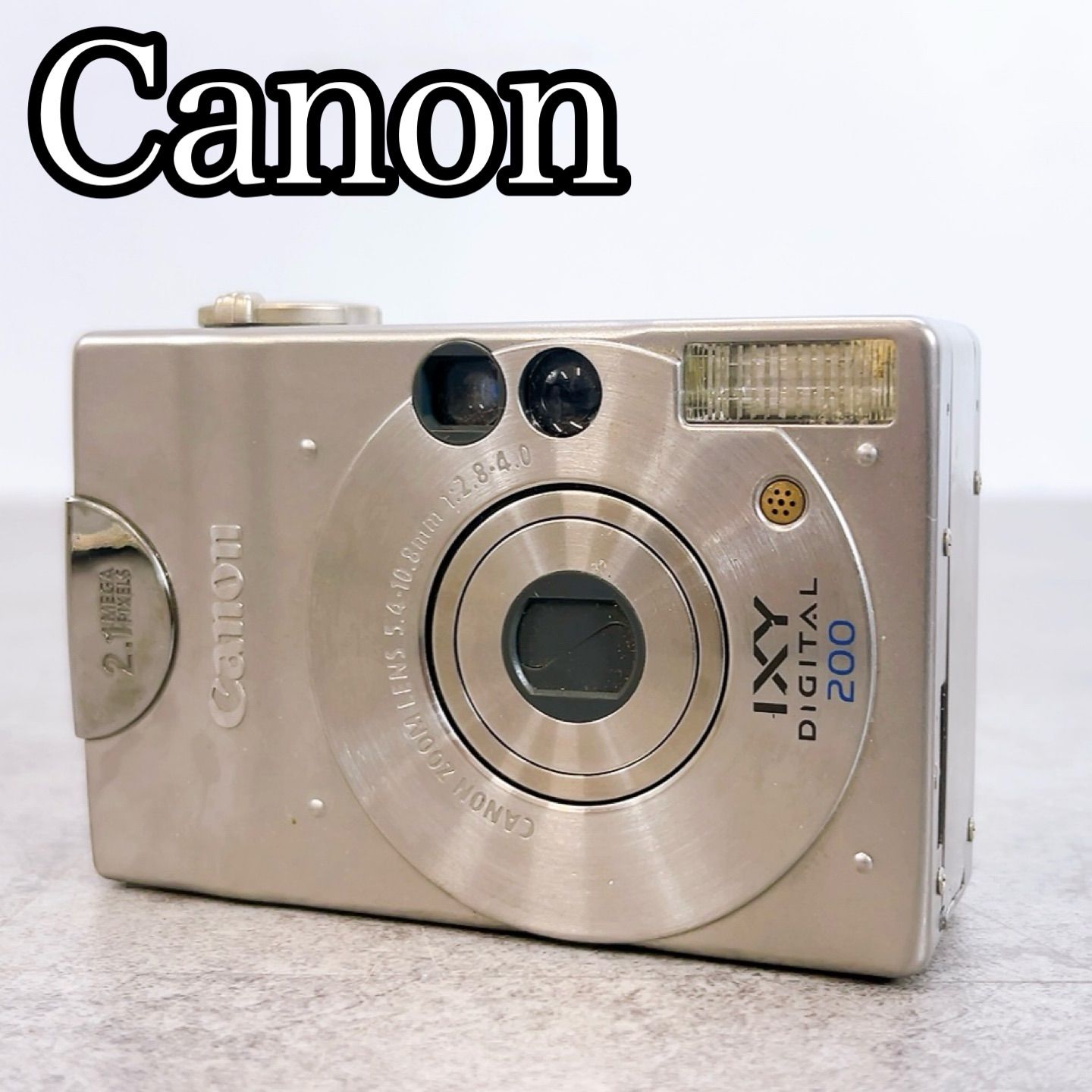 H-1394 Canon IXY DIGITAL 200 PC1012 シルバー ジャンク品 コンパクト