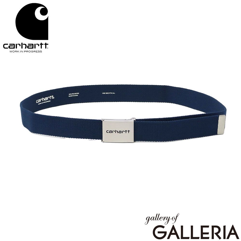 【日本正規品】 カーハート ベルト メンズ レディース Carhartt WIP 無段階 おしゃれ カジュアル 布 ガチャベルト ブランド ストリート 穴なし ウェービングベルト Clip Belt Chrome I019176 Ink