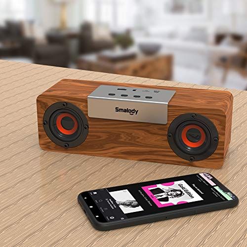 Bluetooth スピーカー, Smalody 10W木製ワイヤレススピーカー