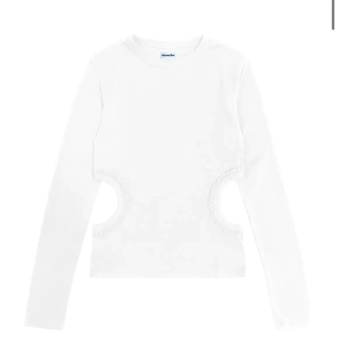 チェメシー HOLE LACE LONG SLEEVE ホールレース ロングスリーブ 白