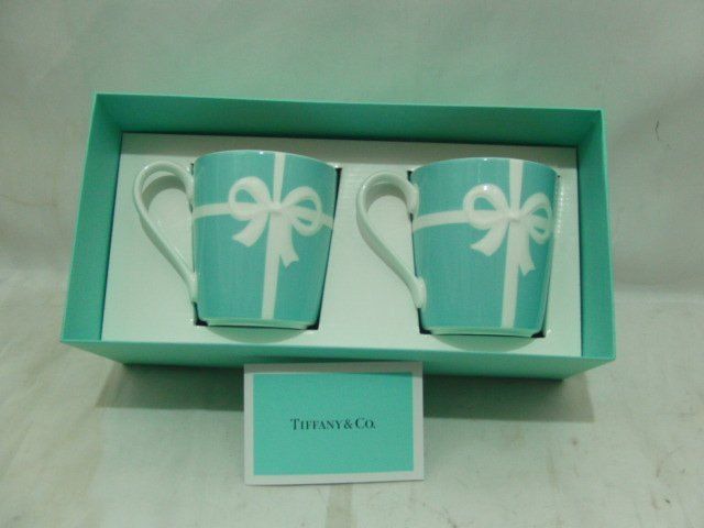 未使用保管品】TIFFANY&Co. ティファニー ブルー ボックス リボン ペア 未使用保管品】TIFFANY&Co. ティファニー ブルー ボックス リボン ペア
