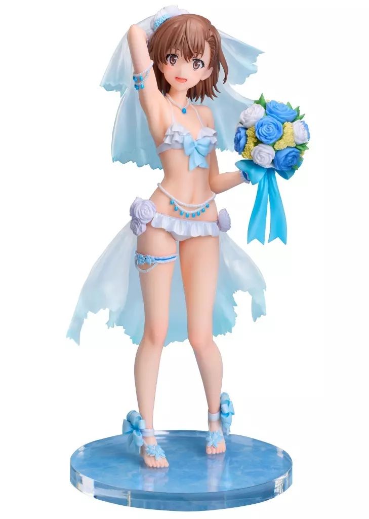 [중고] 피규어 미사카 미코토 웨딩 수영복 Ver.“특정 과학용 초전자기총 T” 1/7 PVC 사전 도장 완제품