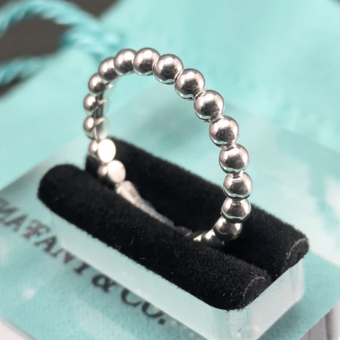 Tiffany ティファニー ハードウェア ボールリング シルバー 925 約16号