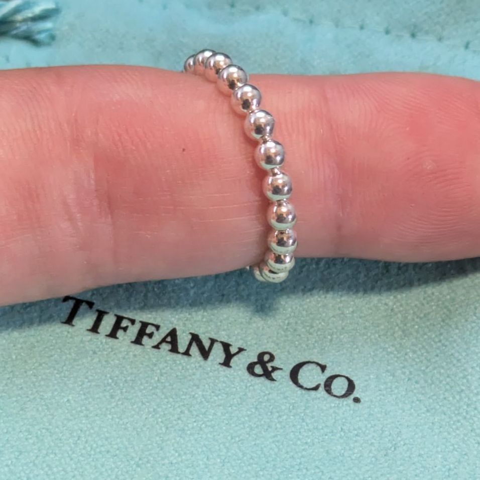 Tiffany ティファニー ハードウェア ボールリング シルバー 925 約16号