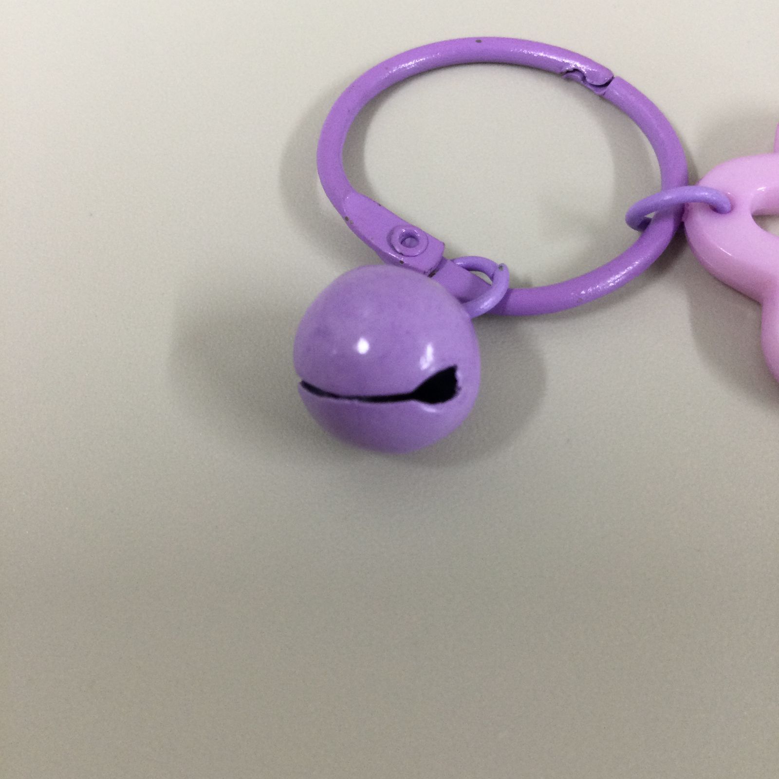 e345【新品・未使用品】推し活 キーホルダー パープル 紫色 星形パーツ