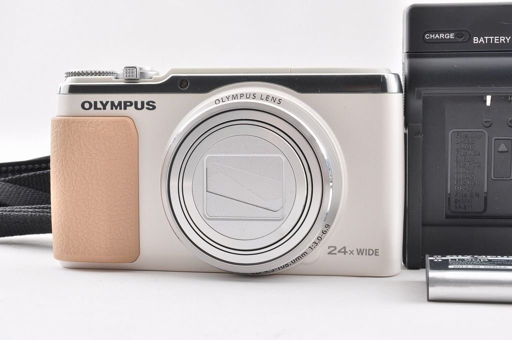 2ヶ月保証付き】OLYMPUS オリンパス STYLUS SH-60 ホワイト 24倍ズーム