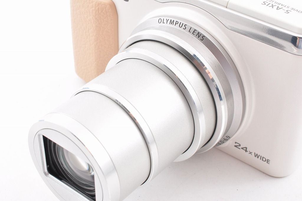 2ヶ月保証付き】OLYMPUS オリンパス STYLUS SH-60 ホワイト 24倍ズーム