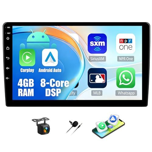 10インチ大型タッチスクリーン カーナビ クアルコムチップ搭載 4GB+64GB ワイヤレスCarPlay/Android Auto対応 3D車両モデル&カスタムUI 内蔵DSP プレイas 7abbedbe