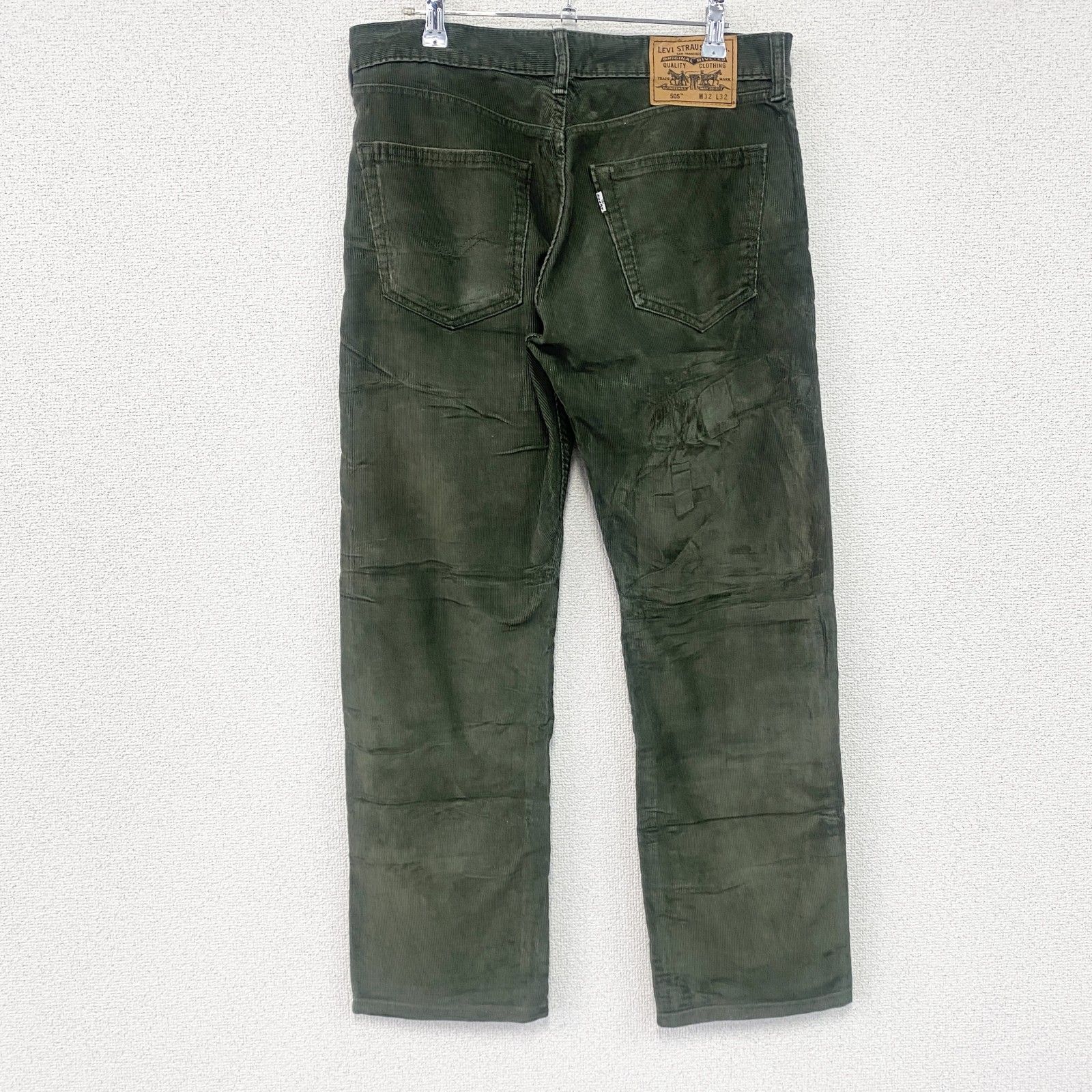 Levi's リーバイス 505 コーデュロイパンツ ジップフライ カーキ