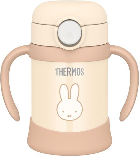 サーモス まほうびんのベビーストローマグ 飲み口とパッキンが一体 250ml クリーム ミッフィー 保冷専用 FJT-250B CRMｍａ