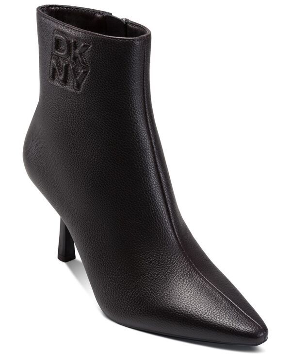 ダナ キャラン ニューヨーク レディース シューズ ブーツ・レインブーツ DKNY Womens Niomi Zipper Dress Booties Brown ブラウン