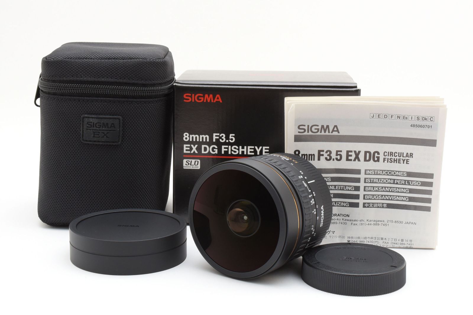 SIGMA AF 8mm F3.5 EX DG CIRCULAR FISHEYE キヤノン 元箱 /3171 動作OK 返金保証